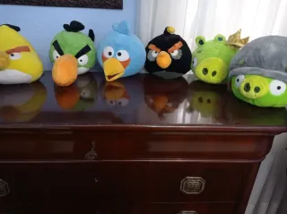7 Muñecos Peluche Angry Birds