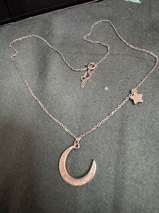 Cadena Plata 925 Luna y Estrella