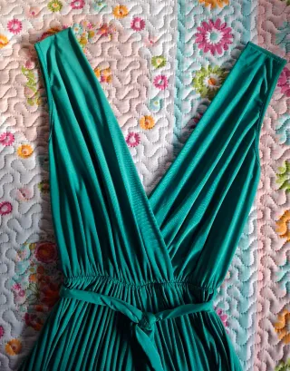 Mono fiesta pantalón ancho verde