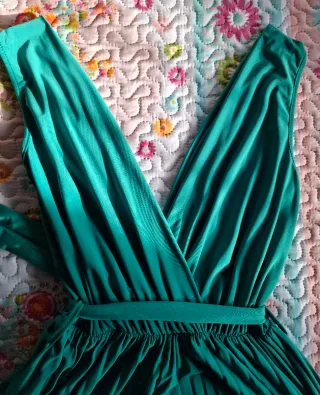 Mono fiesta pantalón ancho verde