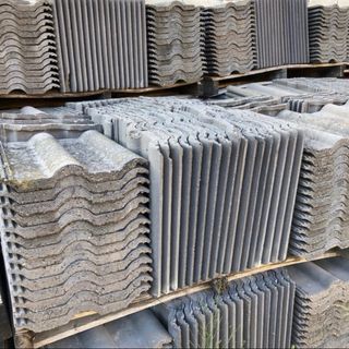 5 tejas hormigón Eternit gris NUEVAS