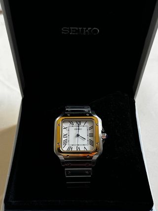 Reloj Seiko Dos Tonos Oro/Plata
