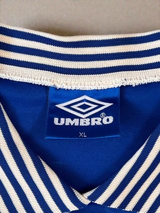 Umbro Sport T-shirt Football Blue Number 8 2000's