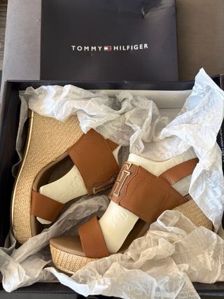 Sandalias Cuña Tommy Hilfiger Talla 37