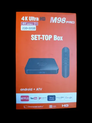 TV Box 4K Ultra HD M98 Pro 2GB+32GB