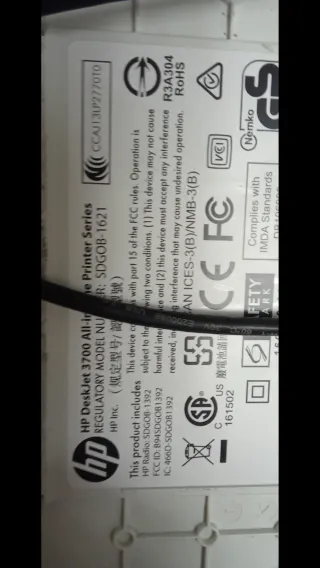 Impresora HP Deskjet 3750 Azul/Blanca