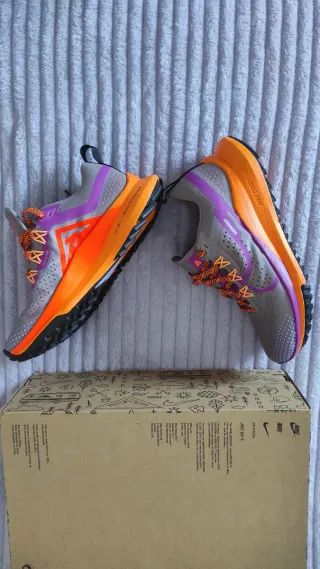 Nike Pegasus Trail 4 Zapatillas Correr Gris Naranj