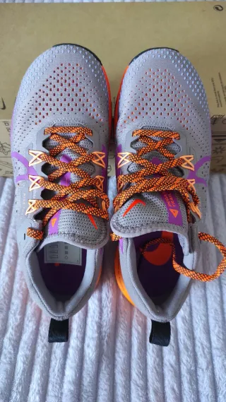 Nike Pegasus Trail 4 Zapatillas Correr Gris Naranj