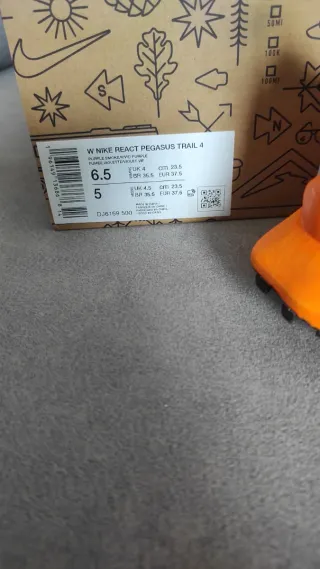 Nike Pegasus Trail 4 Zapatillas Correr Gris Naranj