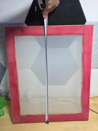 Pantalla Serigrafía , Bisagra y dos tintas