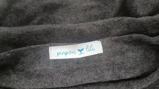 Jersey Pinpon Lily Algodón Boho Talla U Gris