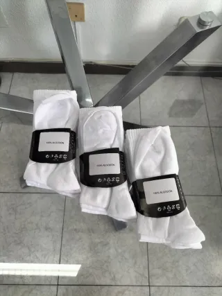 Calcetines Nike Blancos Talla 41-45 (3 Pares)