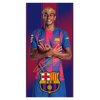 Toalla Lamine Yamal Barça 70x140 Firmada