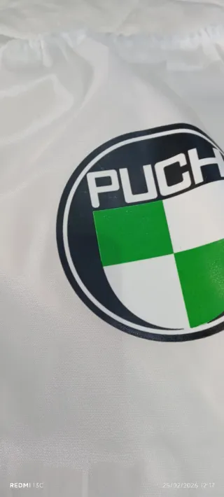 Bolsa de tela blanca con logo