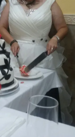 Vestido de Novia con Volantes talla grande