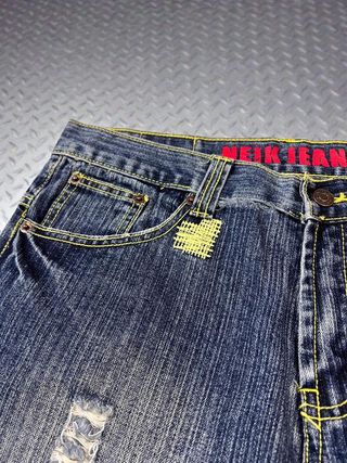 Jorts Denim Distressed Vinatge 90's Japan