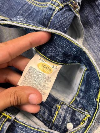 Jorts Denim Distressed Vinatge 90's Japan