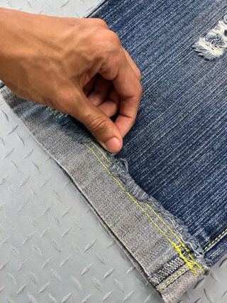 Jorts Denim Distressed Vinatge 90's Japan