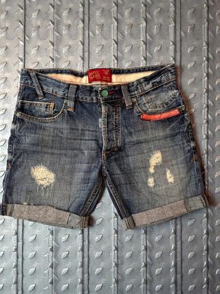 Short Denim Vintage Distressed 00's Low Waist