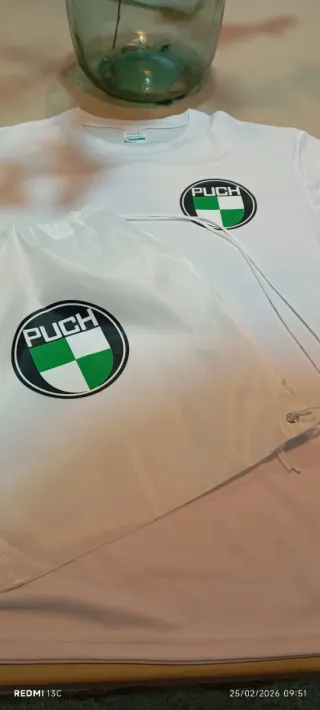 Bolso de tela con estampado de corazón y mariposa