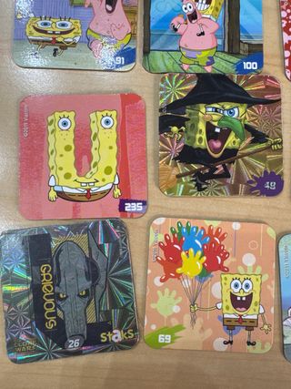 Lote 30 Imanes Bob Esponja Panini 2011