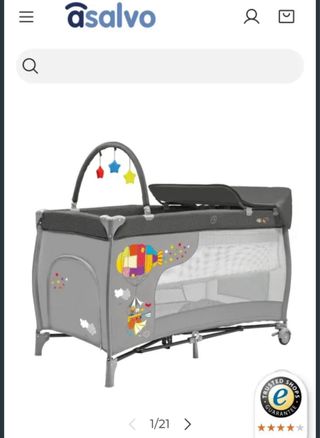 Cuna de viaje Asalvo con cambiador
