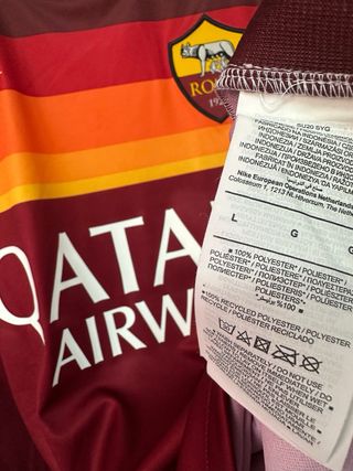 Camiseta AS Roma Dzeko Talla L Firmada