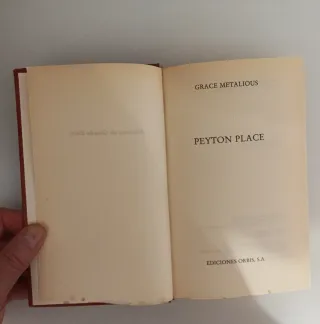 Libro: Peyton Place.