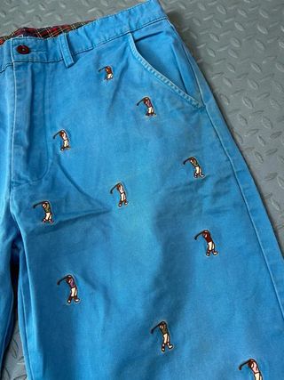 Vintage Jorts Blue Golf Embroidery