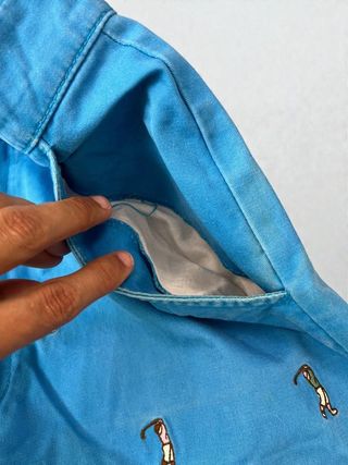 Vintage Jorts Blue Golf Embroidery