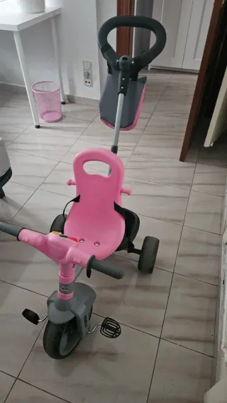 Triciclo infantil rosa