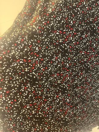 Vestido corto estampado manga larga