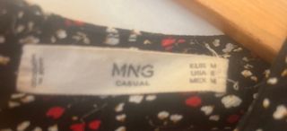 Vestido corto estampado manga larga