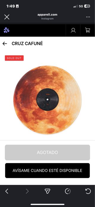 Vinilo Moonlight 922 Cruz Cafuné Ed. Especial