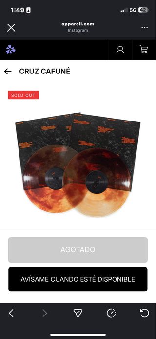 Vinilo Moonlight 922 Cruz Cafuné Ed. Especial