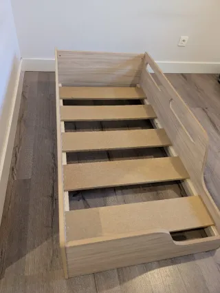 Cama Montessori Madera Natural 70x140 nueva