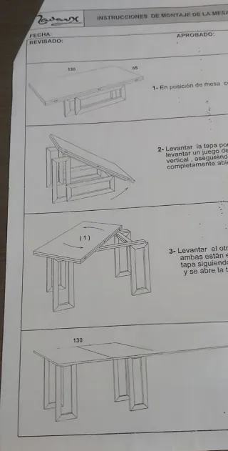 Mesa extensible Navawx diseño italiano