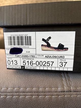 Sandalias cuña Tommy Hilfiger azul T37