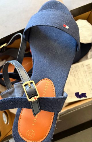 Sandalias cuña Tommy Hilfiger azul T37