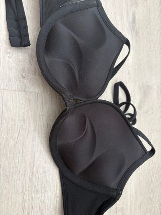 Sujetador bikini super push up negro