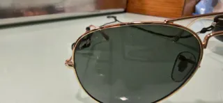 Gafas de sol polarizadas aviador doradas