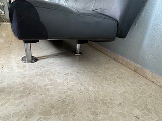 Sofá Cama Negro Piel