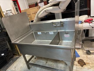 Fregadero industrial doble acero inoxidable