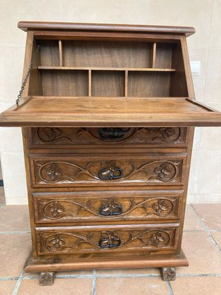 Escritorio Secreter bureau tallada a mano