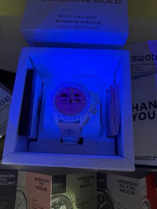 Swatch Mission to Earthphase Moonshine Gold