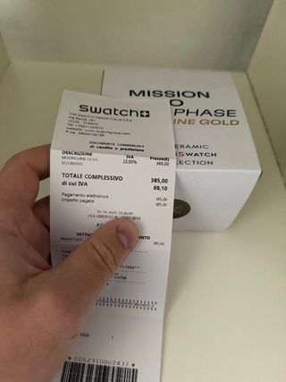 Swatch Mission to Earthphase Moonshine Gold