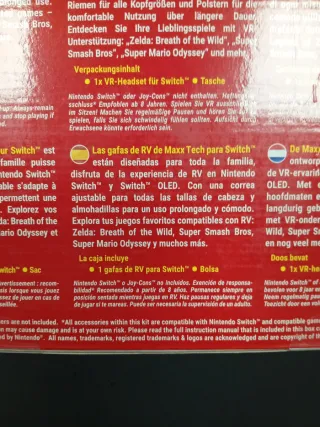 Kit cuffie VR per Nintendo Switch