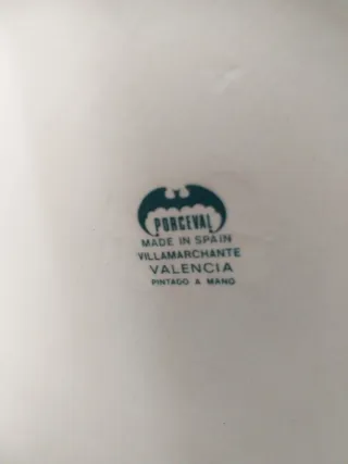 Jarrón de porcelana pintado a mano