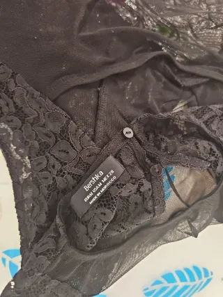 Body lencería encaje y transparencias