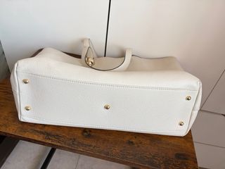 Bolso Furla Beige  y Dorado Piel 29x45x11 Asa 23